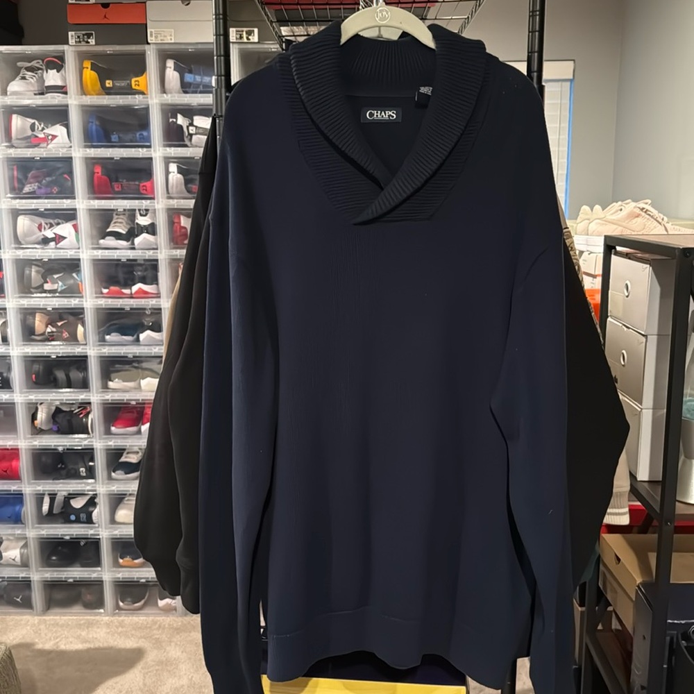 Chaps Shawl Collar Sweater